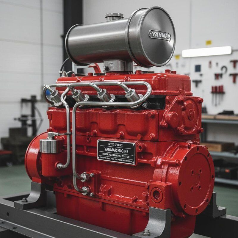 Vitesse nominale 2 moteur Yanmar intégrant un système d'injection directe de carburant fournissant une puissance stable pour la marine et l'industrie